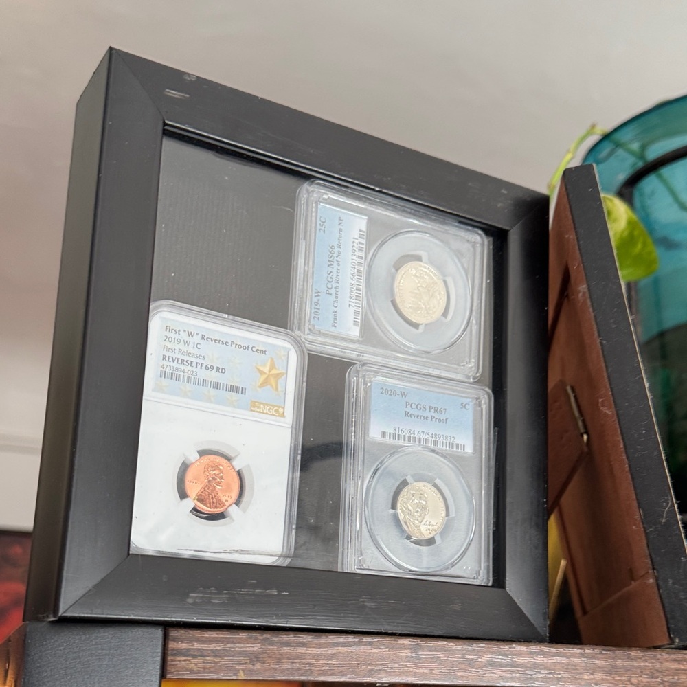 West Point Mint Penny Nickel and Quarter. The
